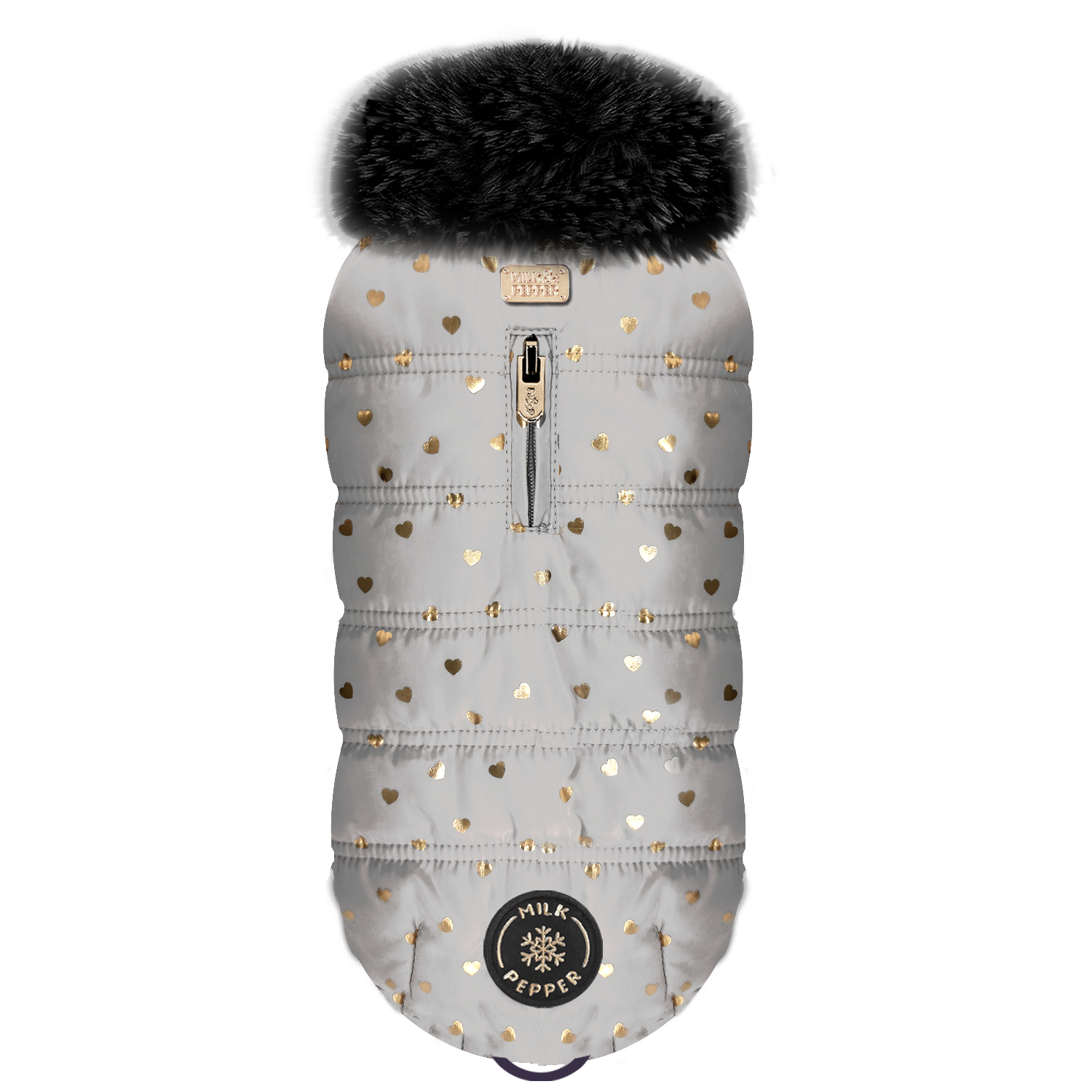 Milk And Pepper Yumi Puff Jacket Grey